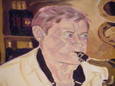 Painting of Steve Hanneman